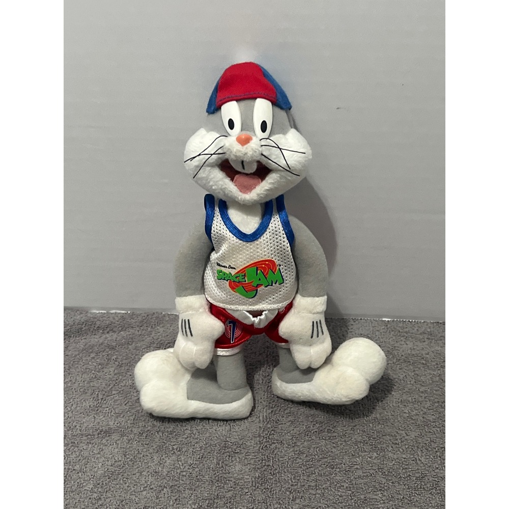 Vintage 1996 Space Jam Bugs Bunny Plush Looney Tunes Tune Squad‎ Warner Bros 9"